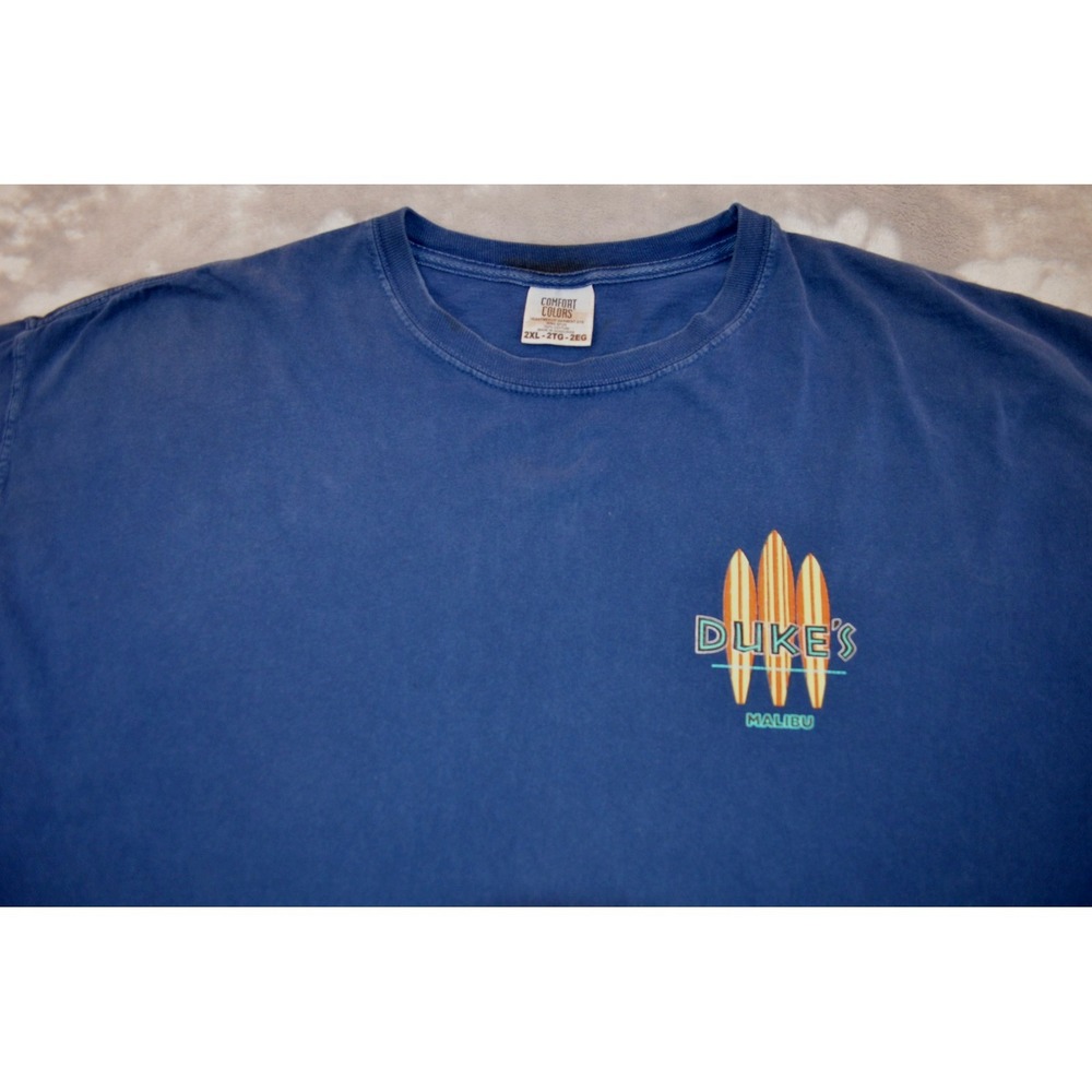 Comfort Colors Duke's Malibu Size 2XL T-Shirt Short Sleeve Surf Boards